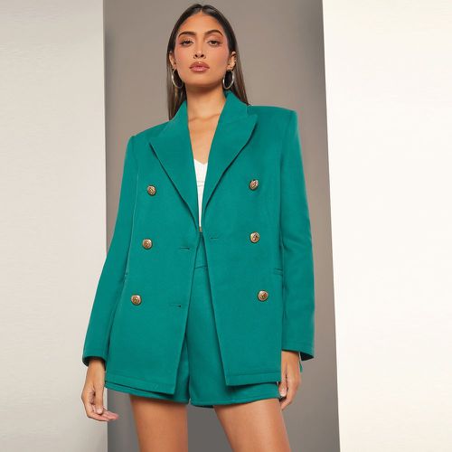 Blazer à bouton - SHEIN - Modalova