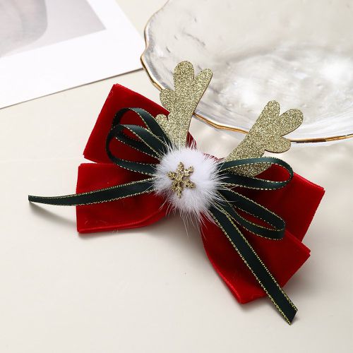 Épingle à cheveux Noël ramure & à nœud papillon - SHEIN - Modalova