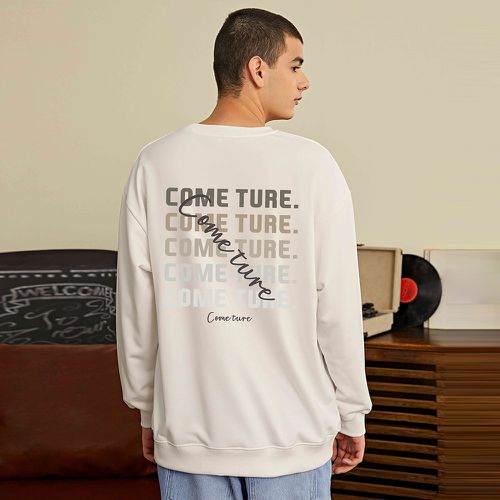 Homme Sweat-shirt à lettres - SHEIN - Modalova