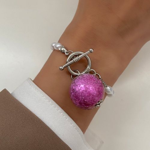 Bracelet boule breloque avec fausses perles - SHEIN - Modalova