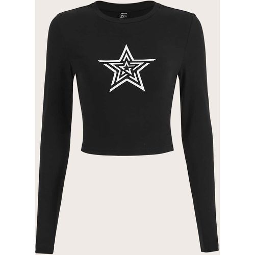T-shirt court à imprimé étoile - SHEIN - Modalova