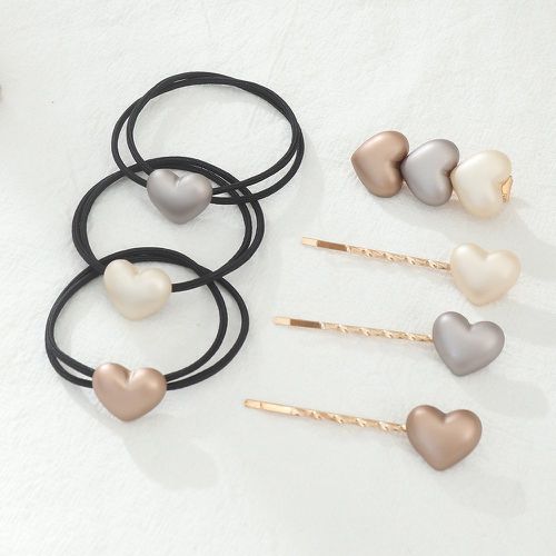 Pièces Set d'accessoires pour cheveux à détail cœur - SHEIN - Modalova