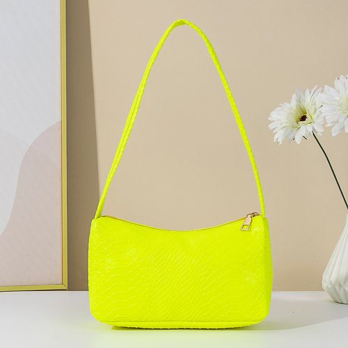 Sac baguette fluo en relief de python - SHEIN - Modalova