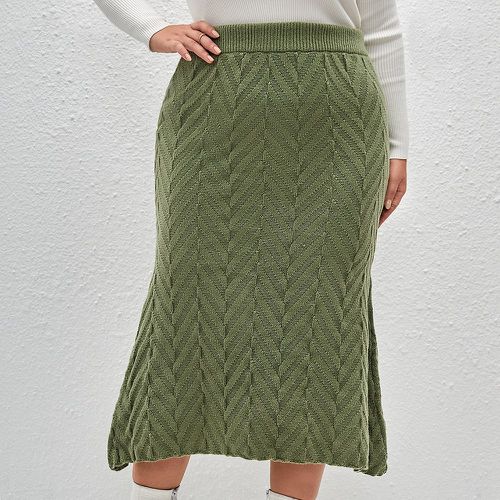 Jupe en tricot asymétrique texturé - SHEIN - Modalova