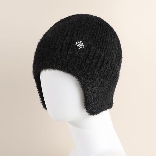 Chapeau flocon de neige à détail étiquette - SHEIN - Modalova