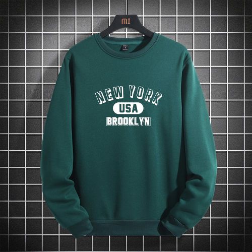 Homme Sweat-shirt à lettres - SHEIN - Modalova