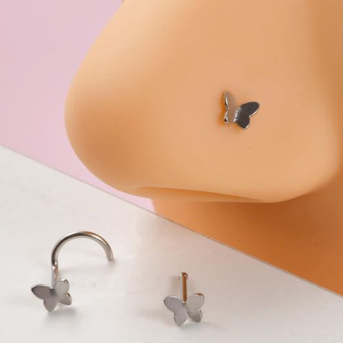 Pièces Piercing pour nez à détail papillon - SHEIN - Modalova
