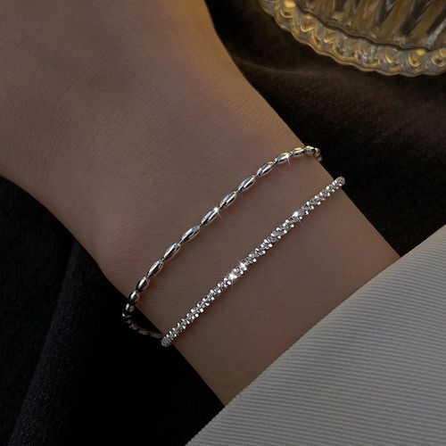 Bracelet perlé minimaliste multicouche - SHEIN - Modalova