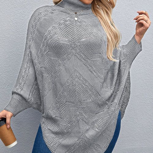 Pull en maille à col roulé asymétrique - SHEIN - Modalova