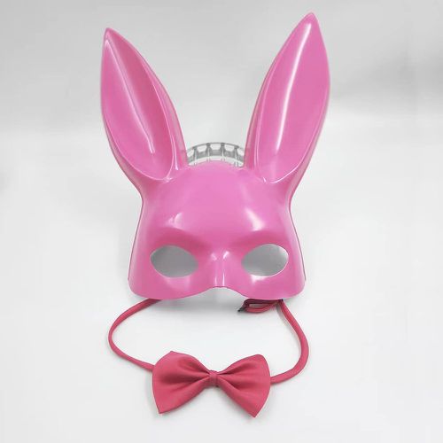 Masque facial de costume design lapin & nœud papillon - SHEIN - Modalova