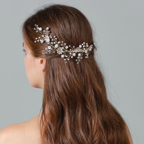 Pièces Épingle à cheveux cristal & à fleur mariée - SHEIN - Modalova