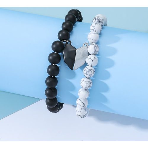 Pièces Bracelet perlé magnétique à détail cœur - SHEIN - Modalova