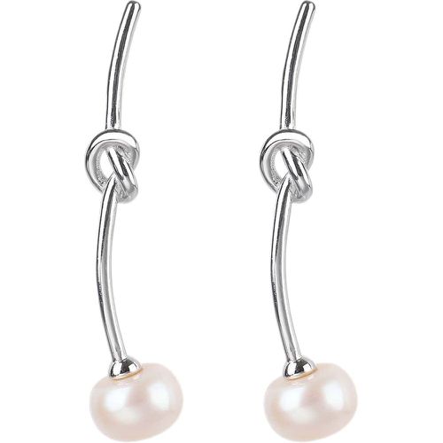 Boucles d'oreilles à perle de culture à nœud - SHEIN - Modalova