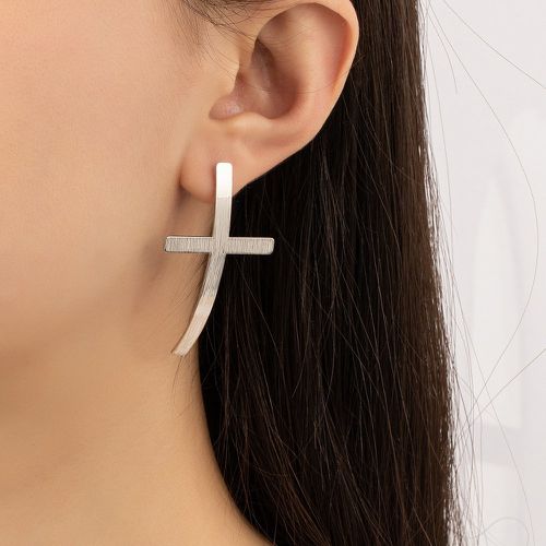 Clous d'oreilles design croix - SHEIN - Modalova
