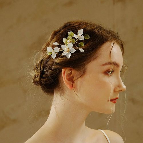 Épingle à cheveux fausse perle à fleur - SHEIN - Modalova