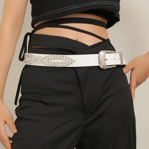 Ceinture avec strass à boucle géométrique - SHEIN - Modalova