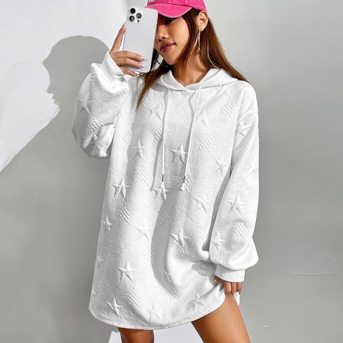 Robe sweat-shirt à capuche à cordon - SHEIN - Modalova