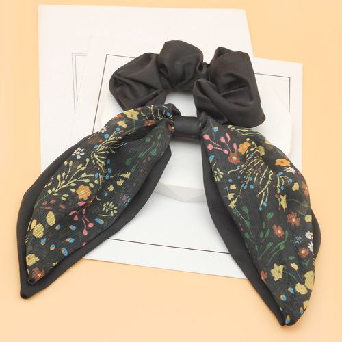 Élastique avec foulard pour cheveux fleuri à nœud papillon - SHEIN - Modalova