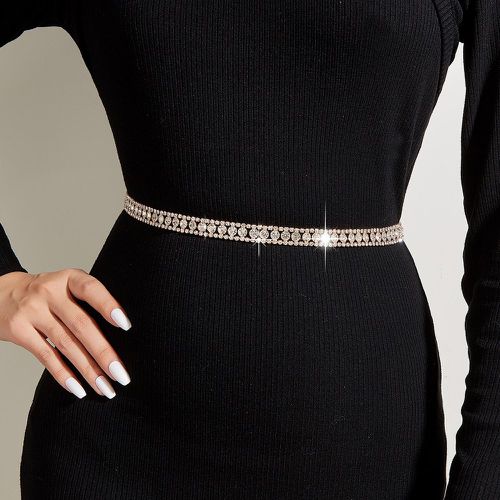 Ceinture à chaîne avec strass - SHEIN - Modalova