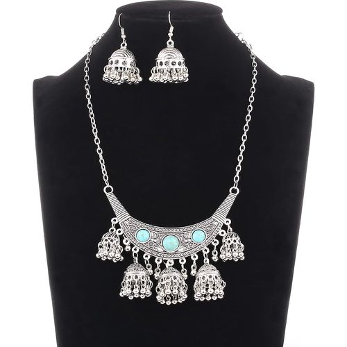 Pièces Set de bijoux perle à franges Jhumka - SHEIN - Modalova