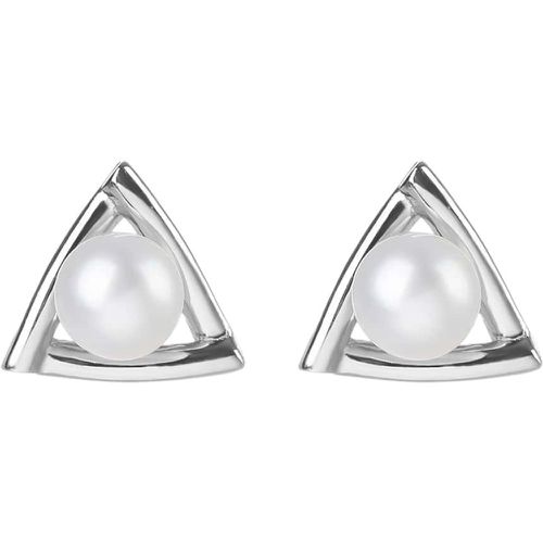 Clous d'oreilles perle de culture triangulaire design - SHEIN - Modalova