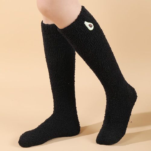 Chaussettes montantes fruit à broderie - SHEIN - Modalova