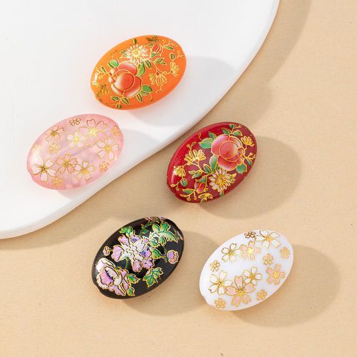 Pièces fleuri design ovale DIY perle - SHEIN - Modalova