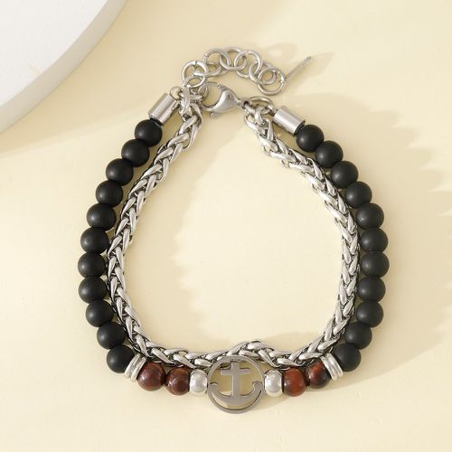 Bracelet ancre & à perles - SHEIN - Modalova