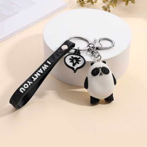 Porte-clés panda dessin animé breloque avec dragonne - SHEIN - Modalova