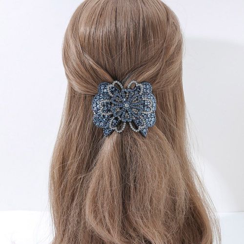Pince à cheveux française à strass à fleur - SHEIN - Modalova