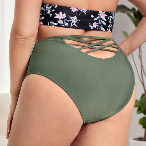 Bas de bikini croisé taille haute - SHEIN - Modalova