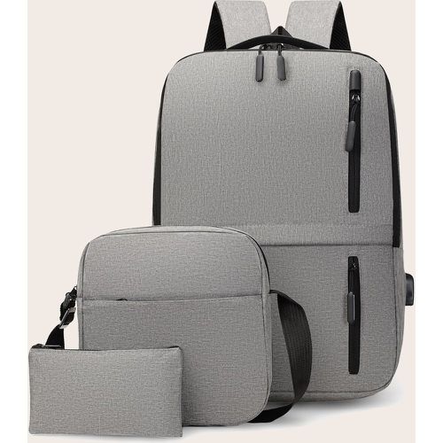 Pièces zippé Sac à dos pour ordinateur portable Ensemble - SHEIN - Modalova