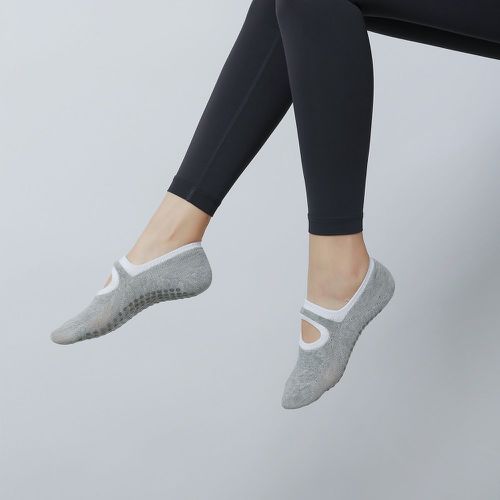 Paire Chaussettes de yoga anti-dérapant - SHEIN - Modalova