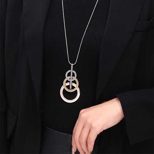 Collier avec pendentif cercle - SHEIN - Modalova