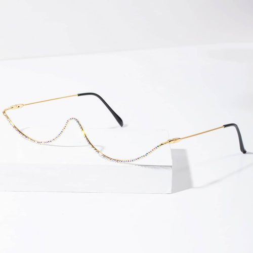 Cadre de lunettes avec strass - SHEIN - Modalova