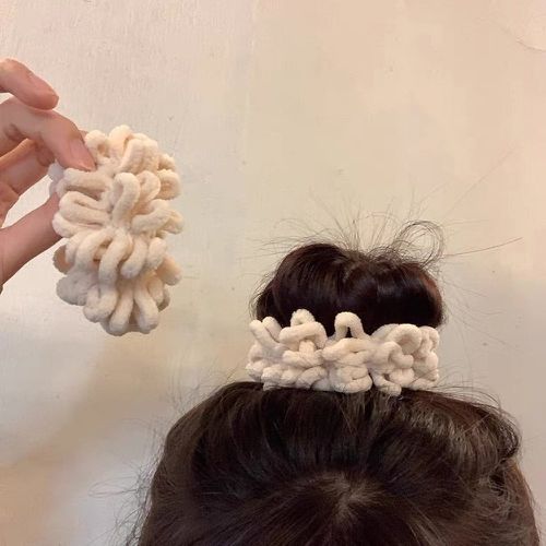 Pièces Élastique à cheveux unicolore duveteux - SHEIN - Modalova