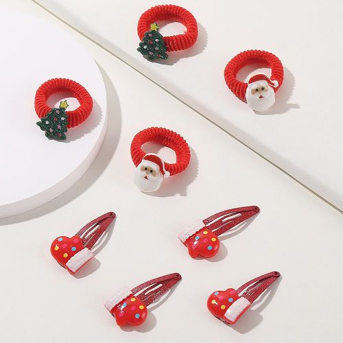 Pièces Set d'accessoires pour cheveux père Noël & à détail d'arbre - SHEIN - Modalova