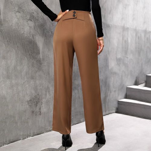 Pantalon droit taille haute - SHEIN - Modalova