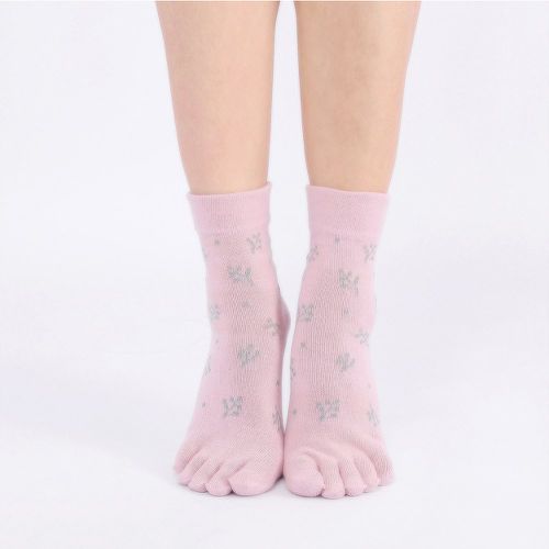 Chaussettes à orteils à motif feuille - SHEIN - Modalova