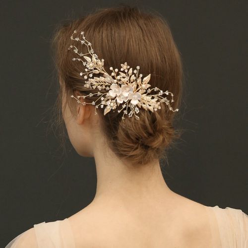 Épingle à cheveux fausse perle & à fleur mariée - SHEIN - Modalova