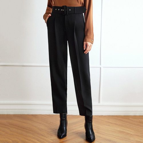 Pantalon de costume en viscose ceinturé - SHEIN - Modalova