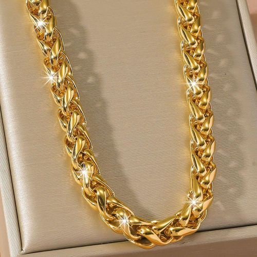 Pièce 7 mm Luxe Collier À Chaîne Pour Port Quotidien , Pour Bijou Cadeau Et Fête - SHEIN - Modalova
