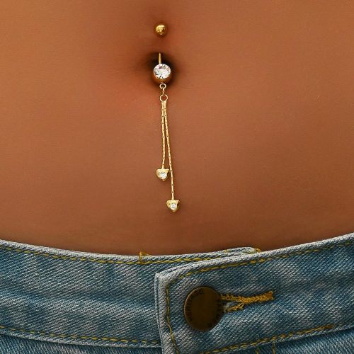 Piercing de nombril avec décoration de strass en forme de cœur pour la Saint-Valentin - SHEIN - Modalova