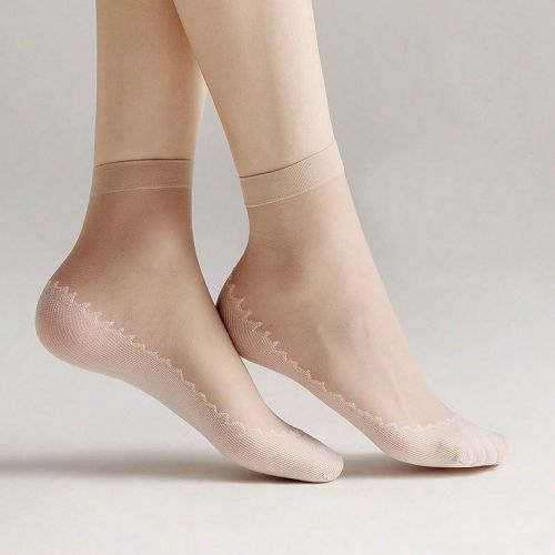 Paires Chaussettes courtes antidérapantes, transparentes, durables, chaussettes courtes ultra-fines anti-crochet - SHEIN - Modalova