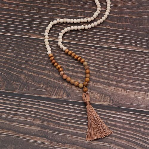 Collier perlé à franges - SHEIN - Modalova