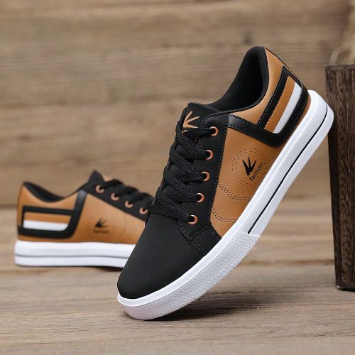 Baskets de skate en toile décontractéess, aux couleurs mode. Chaussures sportives pour les déplacements quotidiens et la marche/course en extérieu - SHEIN - Modalova