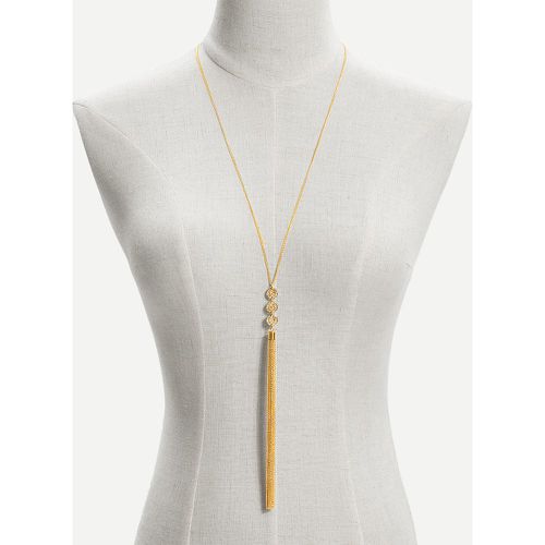 Collier à chaîne avec pendentif de longue franges - SHEIN - Modalova