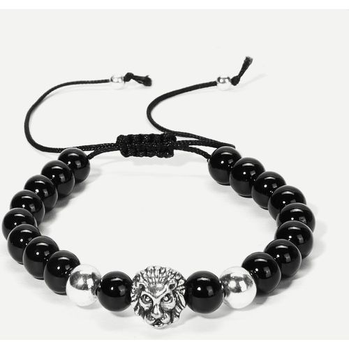Bracelet perlé à détail de lion - SHEIN - Modalova