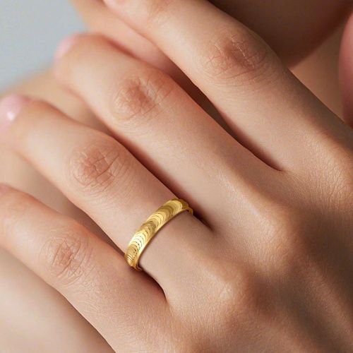 Pièce Exquis Bague de mariages en argent S925 plaqué or 18 carats avec motif de lune scintillante, convient pour les vacances et le port quotidien d - SHEIN - Modalova