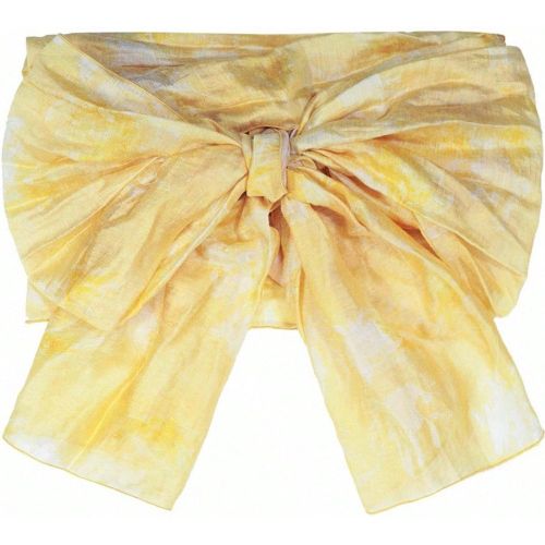 Ceinture de taille avec nœud papillon jaune, design élégant convenant pour le yukata - SHEIN - Modalova